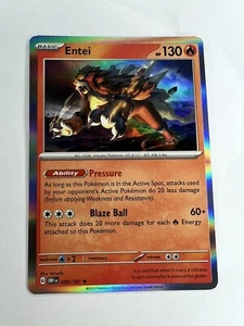 Entei 030/197 Raro Obsidian Flames Eng Pokemon TCG CASI NUEVO/M Holo - Imagen 1 de 2