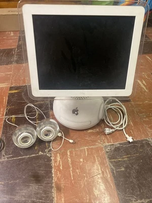 Computadora Apple iMac G4 2002 M6498 con altavoces - ¡Funciona! LEER Foto 1 de 4
