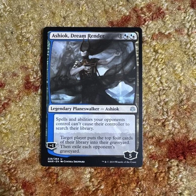 Ashiok, Dream Render NM-Mint, English War of the Spark MTG Magic - Image 1 of 2