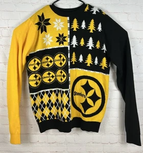 Pittsburgh Steelers Herren NFL Team Bekleidung hässlicher Weihnachtspullover Größe Large - Bild 1 von 6
