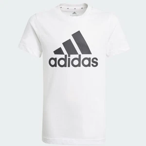Adidas Kids Logo Essentials T-Shirt Size 3-4 years White SS 100% Cotton Tee NWT - Picture 1 of 7