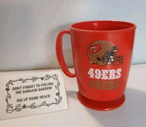 Vintage San Francisco 49ers Plastik Reisebecher Betras Plastik Reise Schluck - Bild 1 von 4