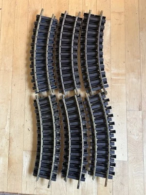 LGB 1100 Curved Track Set Of 12, Complete 4’ Circle, Solid Brass, Germany - Image 1 of 4