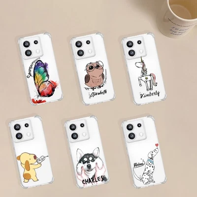 Preciosa funda de teléfono con nombre personalizada para Xiaomi 14T Pro 15 Redmi Note 14 13 Foto 1 de 4
