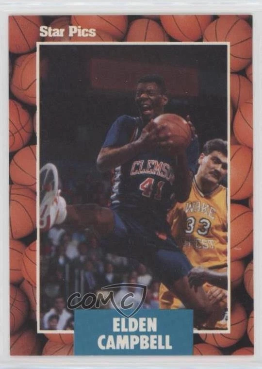 1990 Star Pics Auto Elden Campbell #35 Rookie Auto RC - Image 1 of 2