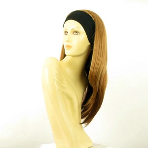 Perruque avec bandeau blond foncé cuivré ref NIKITA en G27 - Picture 1 of 7