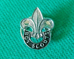 Vintage 1930er Pfadfinder Fleur de Lis Knopfloch Metall Abzeichen Lord Baden Powell - Bild 1 von 2