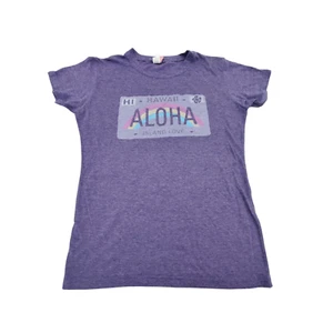 Island Girl Hawaii Aloha Nummernschild T-Shirt Gr. M Lila Kurzarm Tee - Bild 1 von 24
