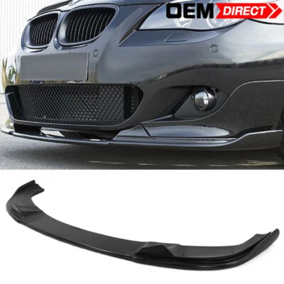 Fits 04-10 BMW E60 5 Series M Sport H Style Front Bumper Lip PU 1 Piece - Image 1 of 4