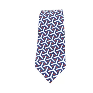 Suitsupply Luxury Tie Necktie Geometric Cotton Made In Italy Ox1 - Picture 1 of 8