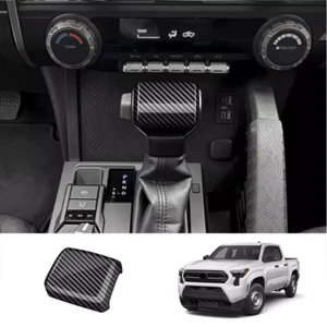 Carbon fiber look Gear Shift Knob Cover Trim For Toyota Tacoma 2024 - Foto 1 di 7