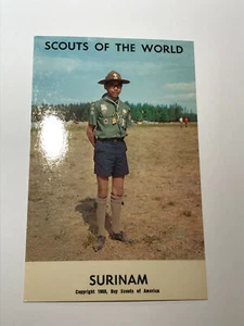 Scouts of the World Postcards 1968 BSA -- SURINAM MH3 - Picture 1 of 1
