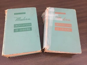 Modern Encyclopedia Of Cooking Cook Book 2 Volumes Meta Given HC 1957 Classic - Picture 1 of 4