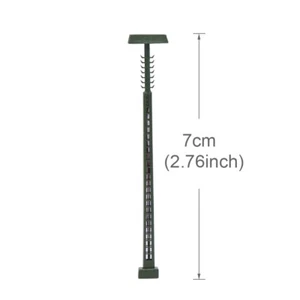 3pcs Model Railway N Scale 1:160 Lights Lattice Mast Lamp White Two-LEDs 7cm - Picture 1 of 6