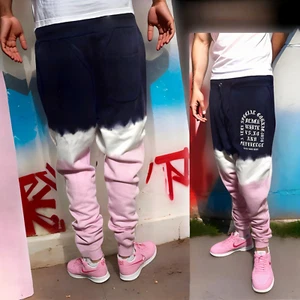 ^BLACK KEYS^ ~ICE CREAM~ THREE TONE JOGGER SWEATPANTS - Bild 1 von 16