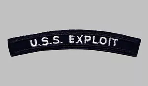 US Navy MSO-440 USS Exploit Minesweeper UIM Shoulder Rocker Tab - Bild 1 von 1
