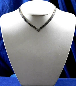 DESIGNER S ITALY STERLING Vermeil MANUFACTURED Vintage NECKLACE Estate @ $1/Gram - Picture 1 of 6