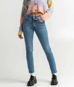 Levi’s Original 501 Distressed Skinny Jeans Salsa Sugar Gr. 33 x 30 NEU - Bild 1 von 11