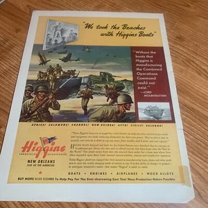 1944 Vintage Ad WWII Military Soldiers Took Beaches / Heublein's Club Cocktail - Picture 1 of 3