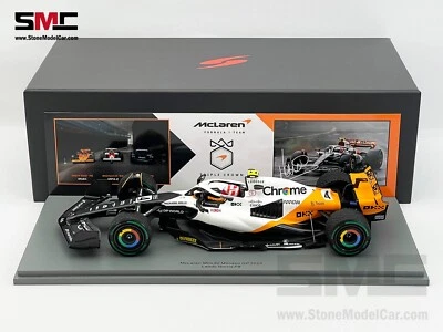 McLaren F1 MCL60 #4 Lando Norris 9th Monaco GP 2023 Triple Crown 1:18 Spark - Image 1 of 4