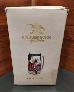 2006 ANHEUSER-BUSCH POKER CS676 STEIN IN ORIGINAL BOX - Picture 1 of 20