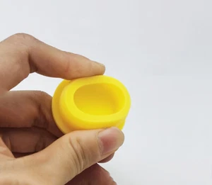 Yellow Silicone Rubber Round Seal Hole Plug Blanking End Seal 13-48.5mm Cap Bung - Picture 1 of 9