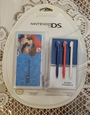 NINTENDO DS EGG MARIO STYLUS, CLEANING CLOTH & SREEN PROTECTORS - NEW - Image 1 of 2