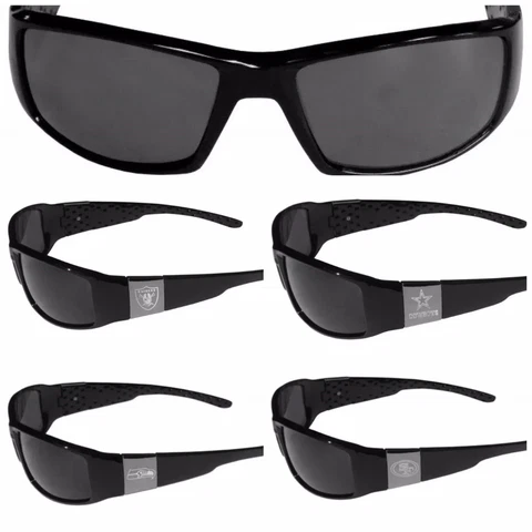 NFL,MLB Team Chrome Black Sunglasses Football Sports Sun Glasses-Pick Your Team Cover
