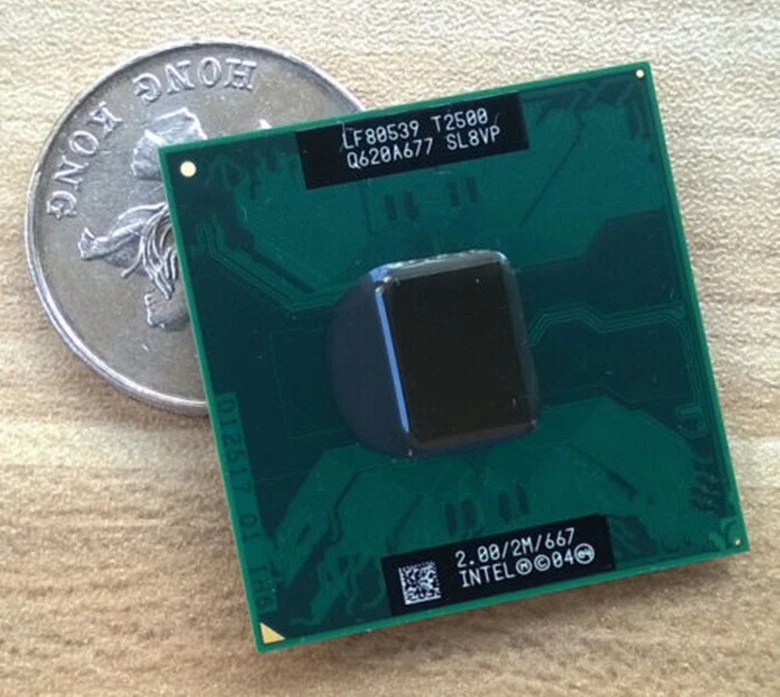 1 pieza CPU Intel Core Duo T2500 (LF80539GF0412M) SL8VP SL9EH 667/2 GHz Foto 1 de 1