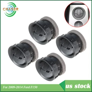 Black Air Vent Louvre AC Heater Interior 4x For Ford F150 09-14 Dashboard Louver - Picture 1 of 10