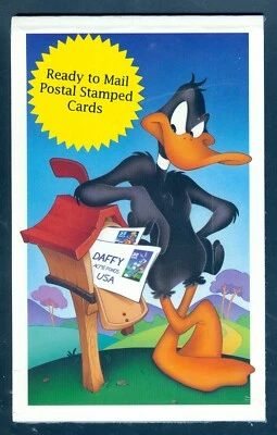 US UX 304 Daffy Duck, Complete Set/10,  Stamped Postal Cards, Mint NH - Image 1 of 2