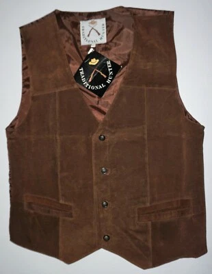 MEN'S SUEDE VEST SIZE MEDIUM NEW - Image 1 of 4