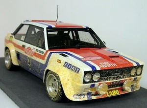 Top Marques 1/18 Scale Fiat 131 Abarth 1977 San Remo Rally Win Andruet Dirty Ver - Picture 1 of 8