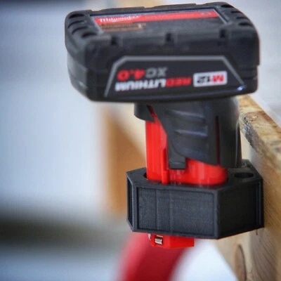 Soporte de base adaptador de montaje de batería para Milwaukee M12 M 12v Foto 1 de 4