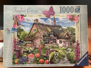 Ravensburger 1000 Piece Jigsaw Puzzle - Foxglove Cottage New & Sealed