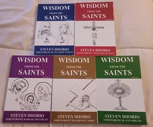Wisdom From The Saints By Steven Diiorio Volume 1-5 Paperback Books Catholic - Picture 1 of 9