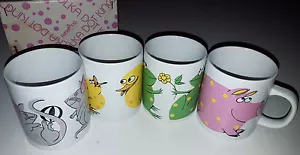 Merle Edelman Polka Dot Kingdom Vintage Kaffeetassen Happy Animals 4-teiliges Set Neu im Karton - Bild 1 von 6