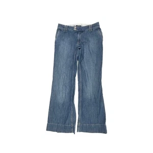 Banana Republic Hose weites Bein Damengröße 8 dunkle Waschung blau Denim Jeans - Bild 1 von 5