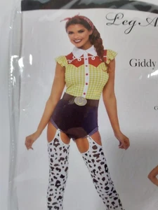 LEG AVENUE - Cowgirl Giddy Up multicolore per adulti # 86777 taglia XL Z2 - Foto 1 di 8