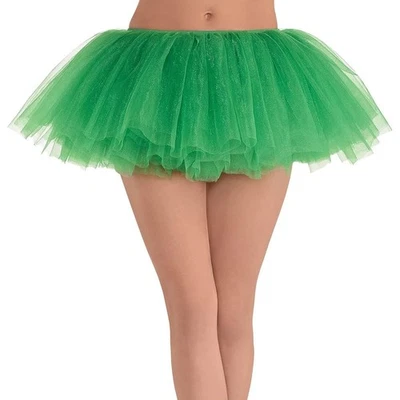 Adult Green Tutu Ballet Skirt Halloween Costume Mesh Ballerina Forest Fairy NEW - Image 1 of 4