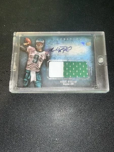 2012 Topps Inception Nick Foles Eagles handsignierter Jumbo Kelly Green PW Patch RC - Bild 1 von 2