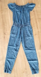 🌺 TOP RICH & ROYAL Overall Jumpsuit blau Jeans Lyocell Gr. 38 M Carmen - Bild 1 von 8