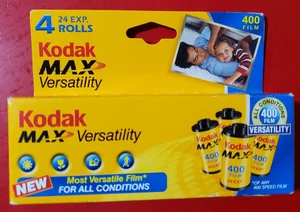 Película Kodak Max Versatility 400 ISO 24 exposición 35 mm 4 rollos caducada 10/2007 - Imagen 1 de 2