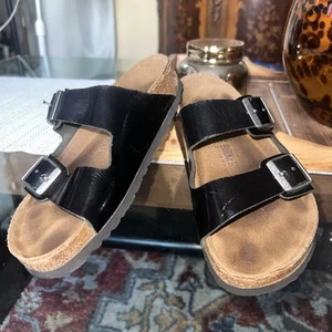 Birkenstock Papillio Arizona Sandals Slip On 36 US 6 Black Womens - Picture 1 of 15