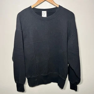 Offline by Aerie Sweatshirt schwarz kuschelig bequem Lounge Rücken Spruch Freizeit XS - Bild 1 von 10