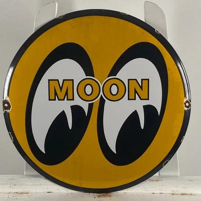 Mooneyes Emailschild - Ø 41 cm (16,1") - großes Vintage Tuning Garage... - Bild 1 von 4
