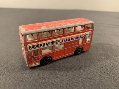 Matchbox Leyland Titan Double Decker Tour Bus Red 1981 - Image 1 of 4