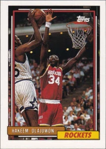 1992-93 Topps #337 - Hakeem Olajuwon - Picture 1 of 2