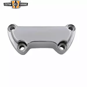 Abrazadera superior de manillar cromada personalizada apta para Harley Daivdson todos los modelos 1974-up - Imagen 1 de 2