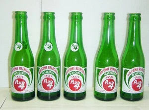 5 bottiglie vintage più 4 soda pop prodotti agrumi co. 7 once - Foto 1 di 10